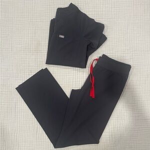 Figs Scrub Set Regular Waist Livingston Charcoal Small